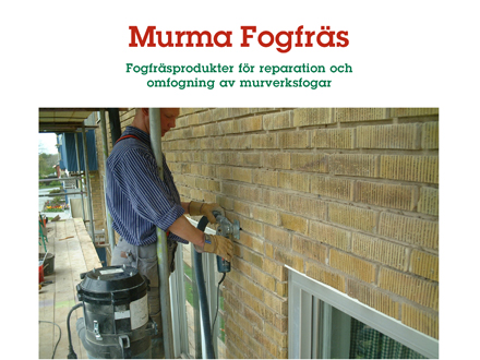 Murma Fogfräs Produktblad