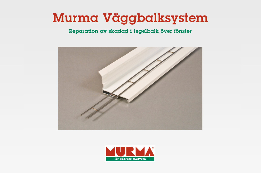 Murma Vggbalksystem - Reparation av skadad i tegelbalk ver fnster\