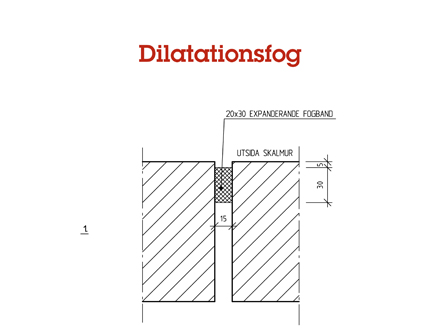 Dilatationsfog (D001)