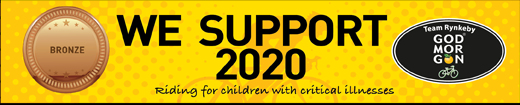 We support 2020 / Team Rynkeby - Riding for children with critical illnesses